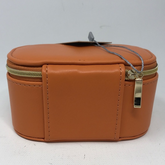 Louenhide Travel Jewellery Case, Travel Size - Orange/Light Gold - Picture 3 of 11